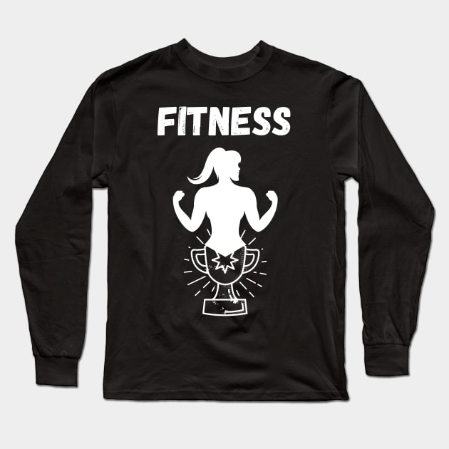 Fitness Long Sleeve T-Shirt by All on Black by Miron